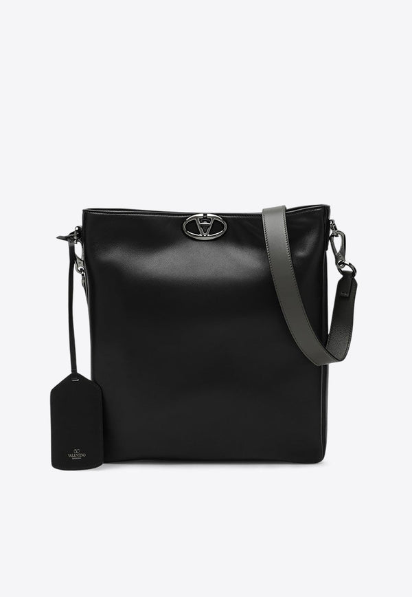 VLogo Locker Leather Shoulder Bag