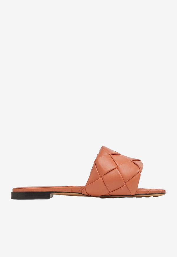 Lido Flat Mules in Leather