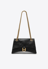 Small Crush Calf Leather Shoulder Bag