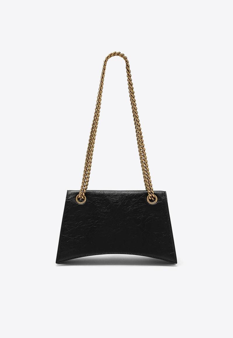 Small Crush Calf Leather Shoulder Bag