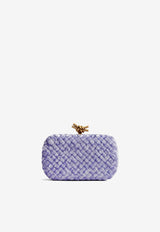 Knot Intrecciato Velvet Minaudière Clutch Bag