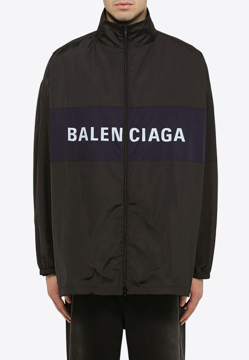 Logo-Printed Zip-Up Jacket