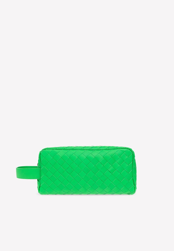 Travel Pouch in Intrecciato Calf Leather