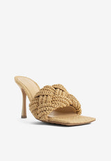 Lido 90 Raffia Intrecciato Mule