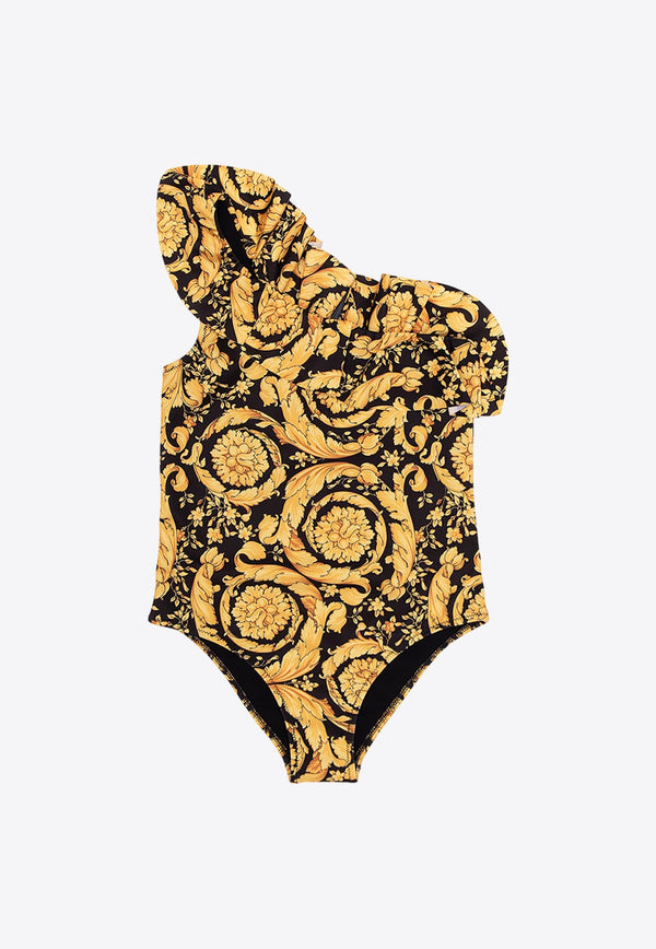 Girls Barocco Print One-Piece Swimsuit