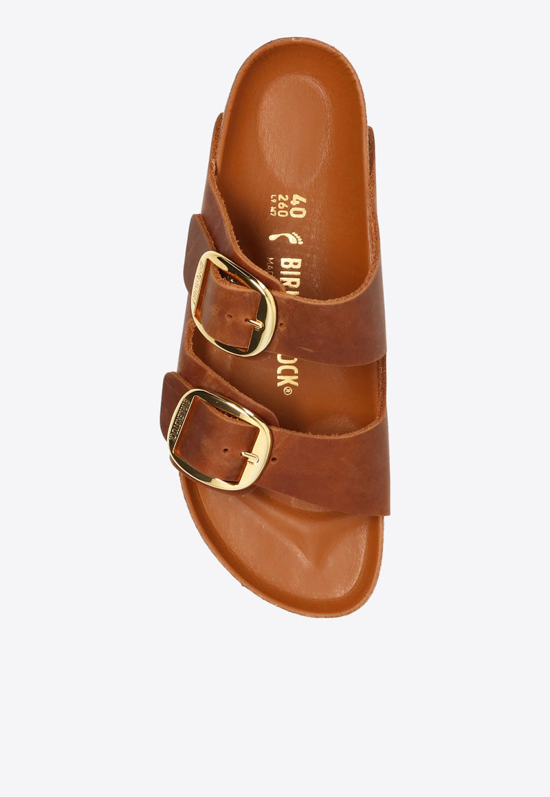 Arizona Big Buckle Leather Slides