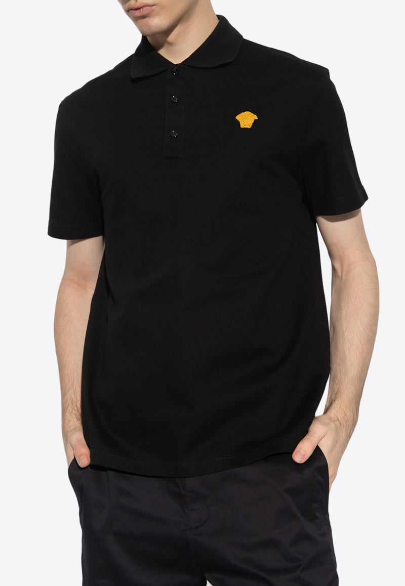 Medusa Embroidered Polo T-shirt