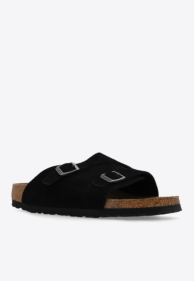 Zurich Double-Strap Leather Slides