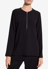 Long-Sleeved Zip T-shirt