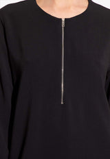 Long-Sleeved Zip T-shirt