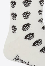 All-Over Skull Embroidered Socks