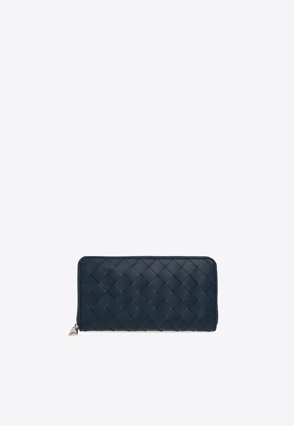 Intrecciato Zip Around Wallet