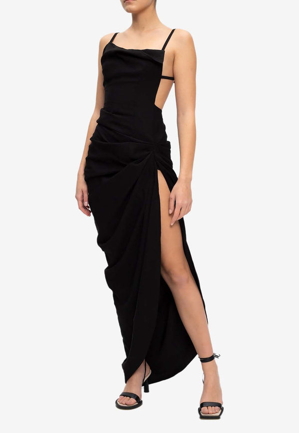 Saudade Asymmetric Maxi Dress