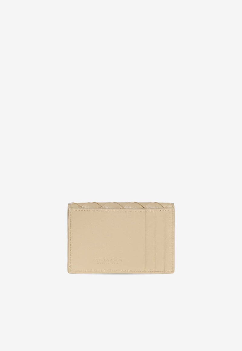 Intrecciato Leather Cardholder with Coin Purse