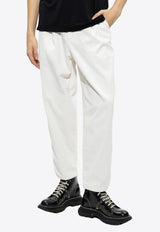 Pleated Ribbed Corduroy Pants