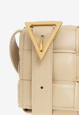 Small Padded Cassette Crossbody Bag in Intrecciato Leather