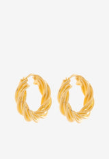 Pillar Twisted Hoop Earrings