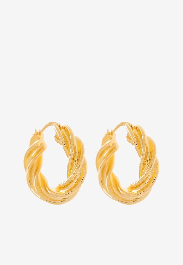 Pillar Twisted Hoop Earrings