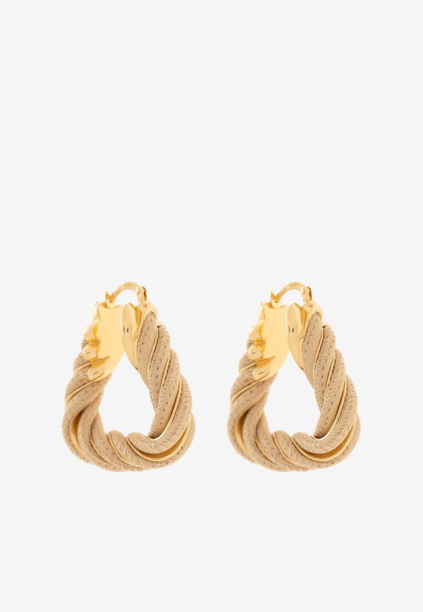 Twist Triangle-Shaped Hoop Earrings