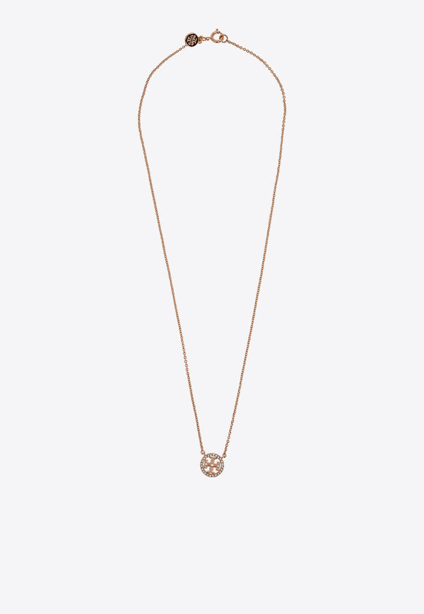 Miller Paved Logo Delicate Necklace