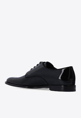 Derby Lace-Up Shoes in Patent Leather