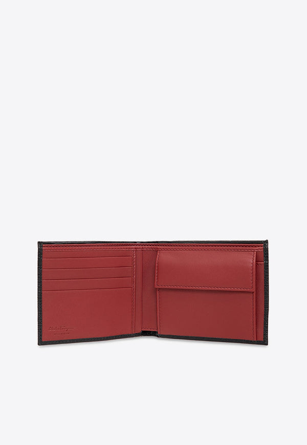 Gancini Bi-Fold Leather Wallet