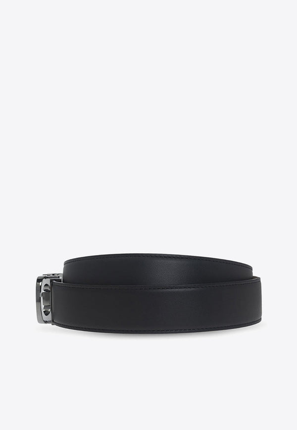 Reversible Gancini Two-Tone Leather Belt