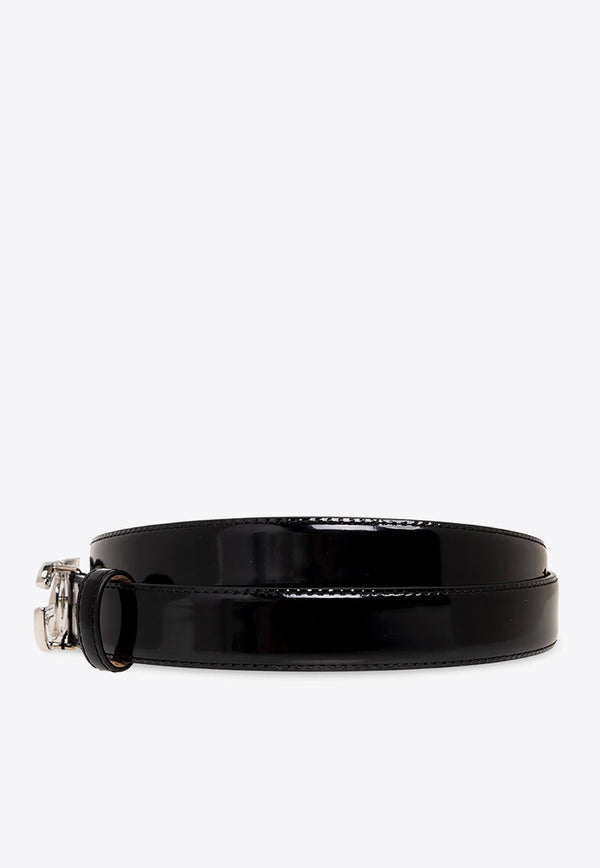 Interlock Logo Patent Leather Belt