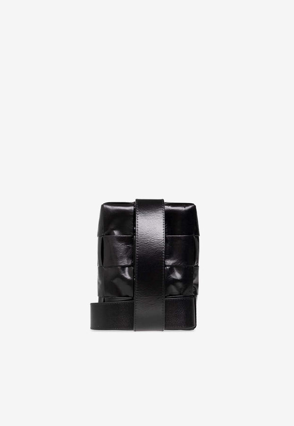Cassette Intreccio Leather Sling Bag
