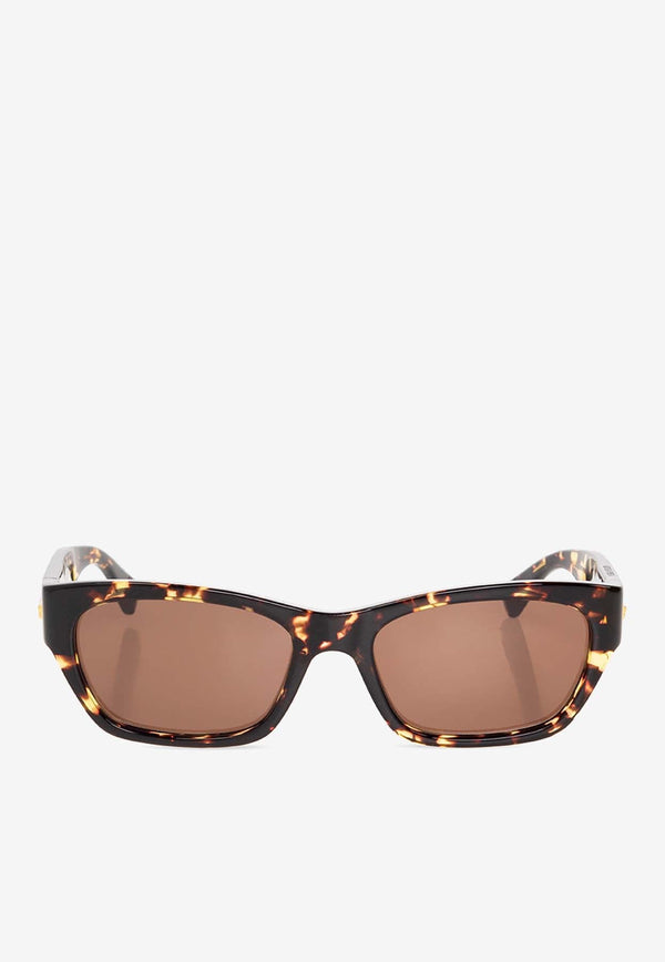 Rectangular-Framed Sunglasses