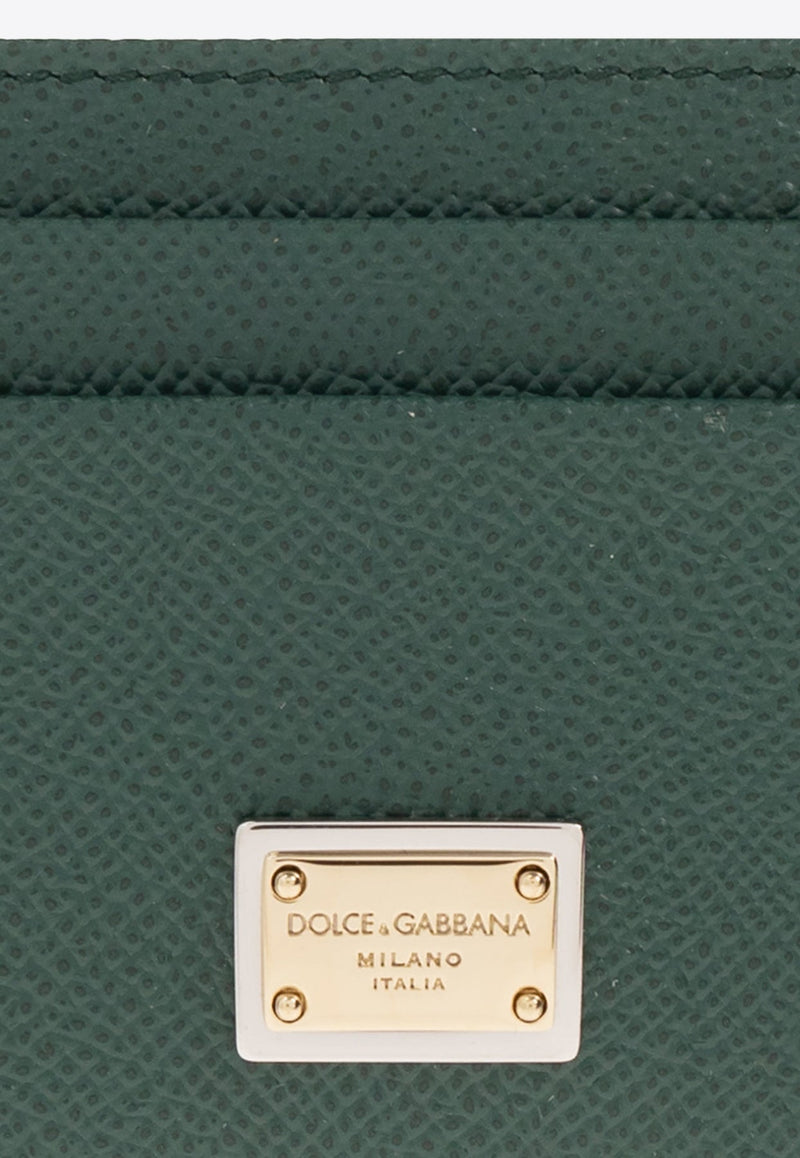Logo Tag Leather Cardholder