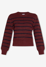 Jacquard Striped Wool Sweater