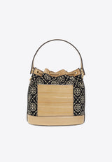 T Monogram Jacquard Bucket Bag