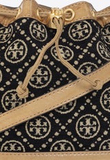 T Monogram Jacquard Bucket Bag