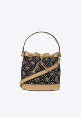 T Monogram Jacquard Bucket Bag