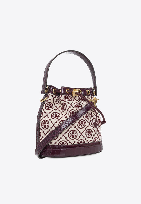 T Monogram Jacquard Bucket Bag