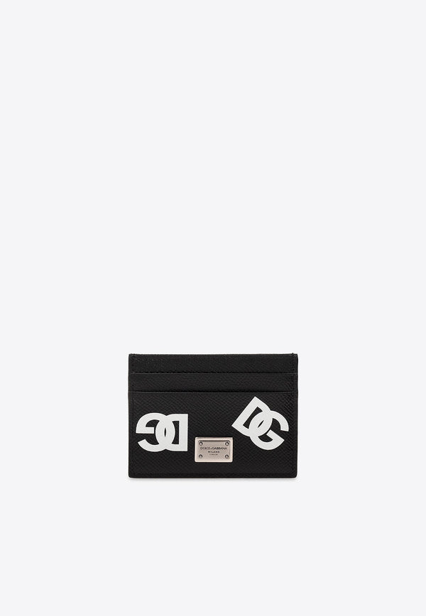 DG Logo Print Leather Cardholder