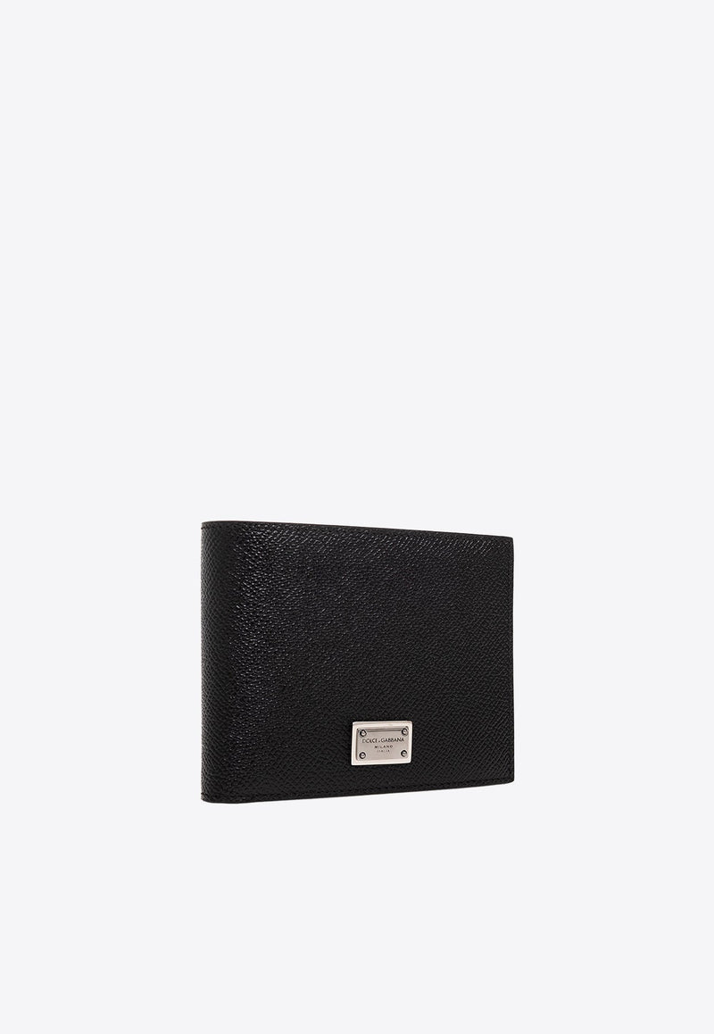 Logo Tag Bifold Leather Wallet