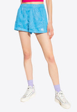 Logo Embroidered Lace Shorts