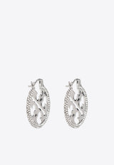 Miller Crystal Embellished Hoop Earrings