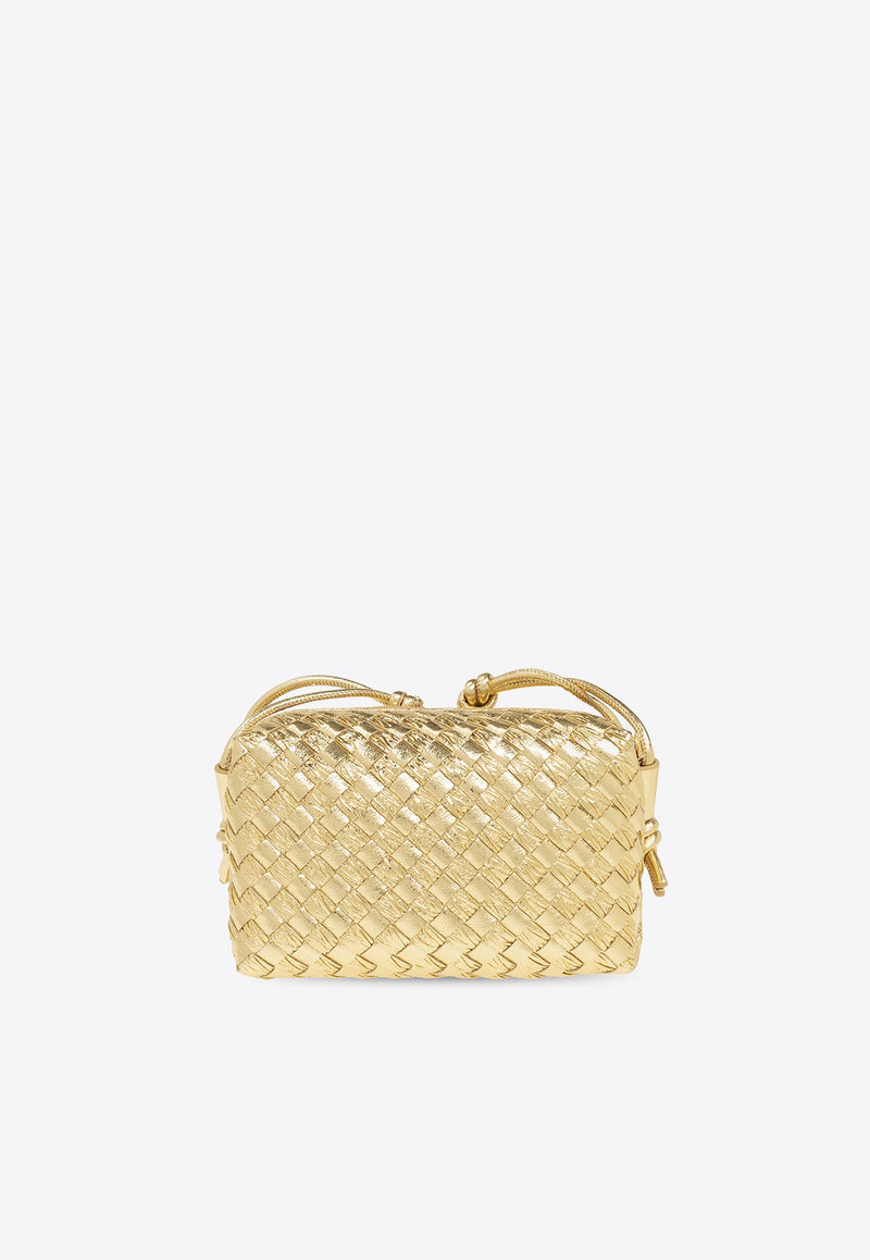 Mini Loop Metallic Intrecciato Crossbody Bag