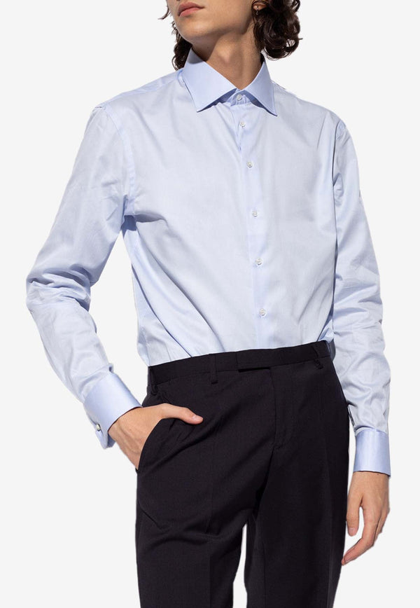 Long-Sleeved Button-Up Shirt