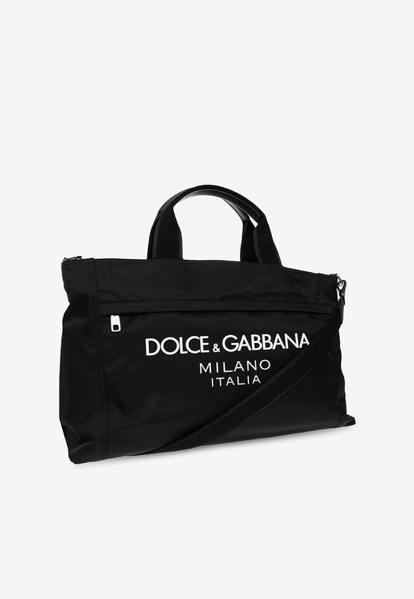 Sicilia DNA Rubberized Logo Nylon Holdall Bag