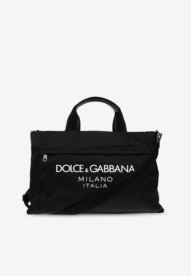Sicilia DNA Rubberized Logo Nylon Holdall Bag