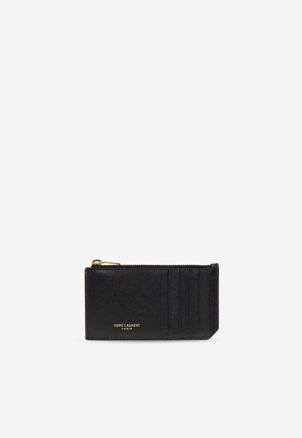 Zipped Leather Cardholder