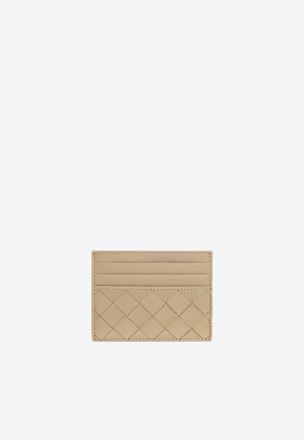 Leather Intrecciato Card Holder