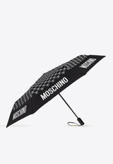 Logo Monogram Folding Umbrella