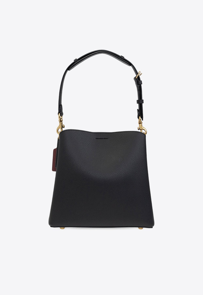 Willow Grain Leather Bucket Bag