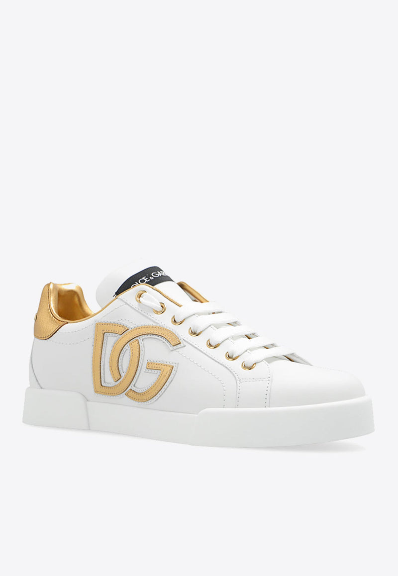 Portofino Logo Patch Low-Top Sneakers