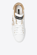 Portofino Logo Patch Low-Top Sneakers